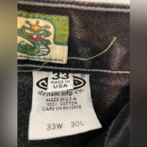 JNCO jeans, vintage “Sidewinder”, black, size 33W 30L - Picture 9 of 10